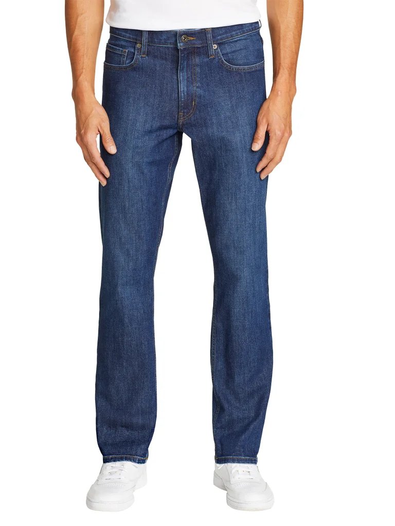 Eddie Bauer Jeans Mens Straight Fit 36x32 Blue Denim Outdoor Nwt